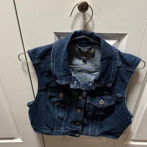 Torrid Dark Blue Denim Vest
